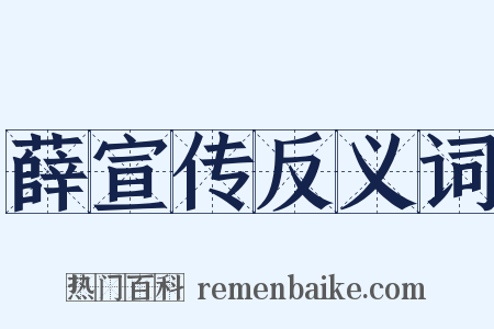 薛宣传反义词是什么意思的图片